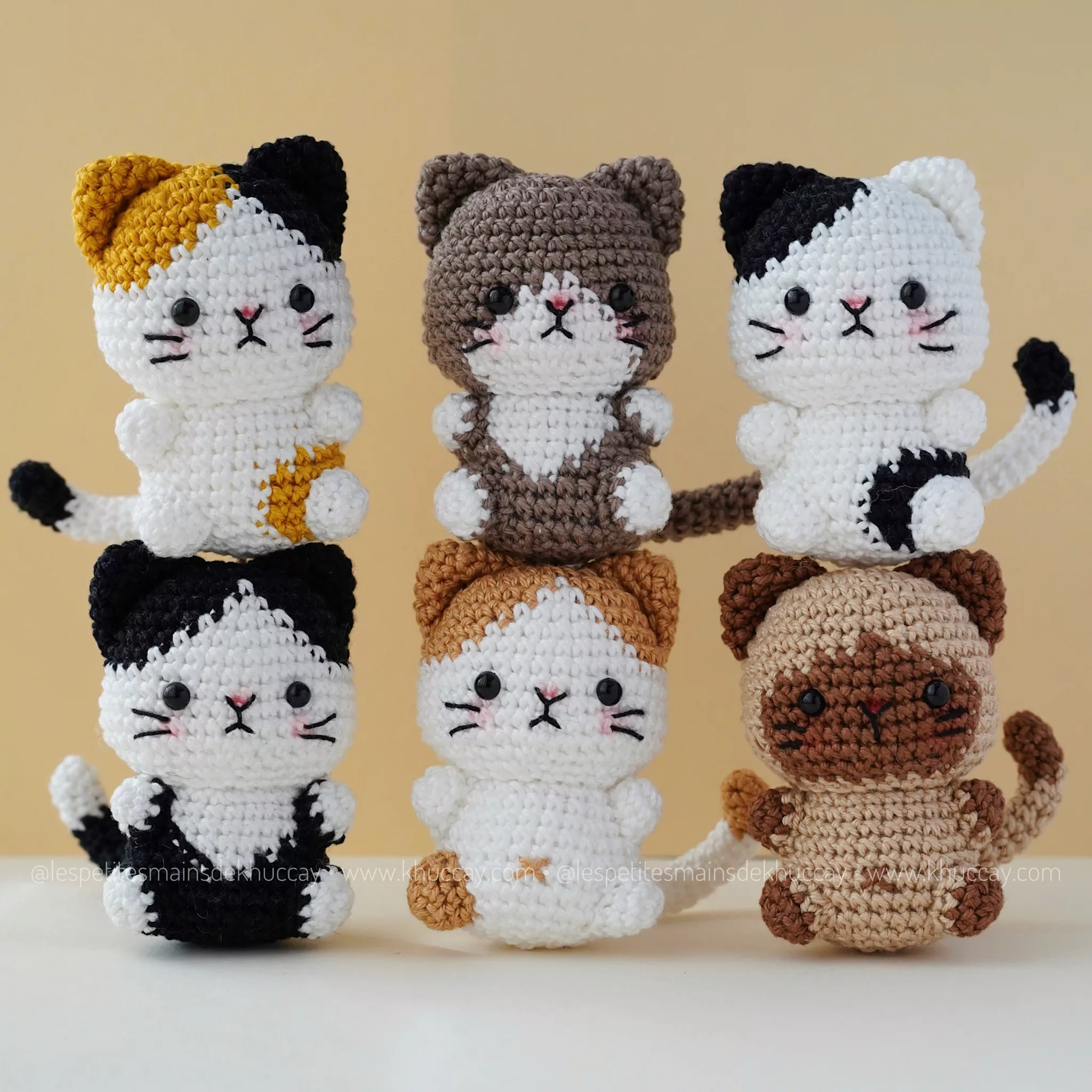 Pack of 6 Mini Cats