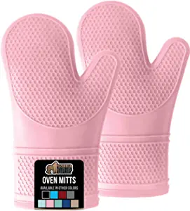 Gorilla Grip Heat and Slip Resistant Silicone Oven Mitt Set