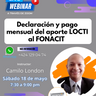 Quiero participar en Webinar LOCTI-FONACIT sábado 18 de mayo 2024