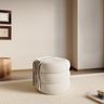 Luxe poef Curvy met opbergruimte - Wit   | Action Webshop NL