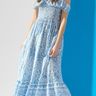 Bawełniana sukienka midi w stylu boho Kolor wielobarwny - SINSAY - 523DA-MLC