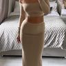 PLT Beige Maxi Skirt🤍