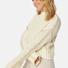 VERO MODA Cream LS Funnelneck Pullover - Bubbleroom