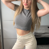 Crop top szary - SINSAY