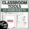 Classroom Tools Practice Worksheets - Classroom Supplies Practice Worksheets