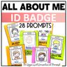 Back to School - All About Me ID Badge - First Day of School Activity