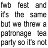 patronage tea party 🫖 artifacts