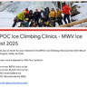 BIPOC Ice Climbing Clinics - MWV Ice Fest 2025