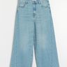 jeansy wide leg z przeszyciami