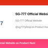SG-777 Official Website's profile on Product Hunt | Product Hunt